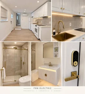 Supplied FRN Electric collage of kitchen and bathroom lighting